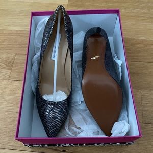 NWT DVF sparkly pointed toe heels